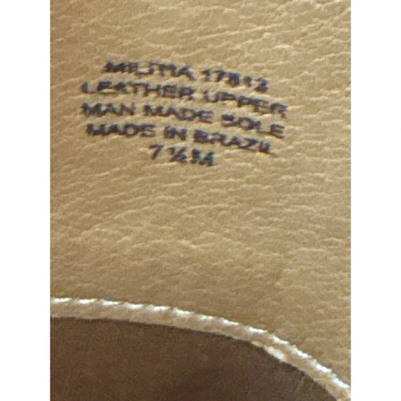 Matisse Militia 7.5 Brown Leather Knee High Boots Buckle Accent *see notes/pics - Picture 7 of 9